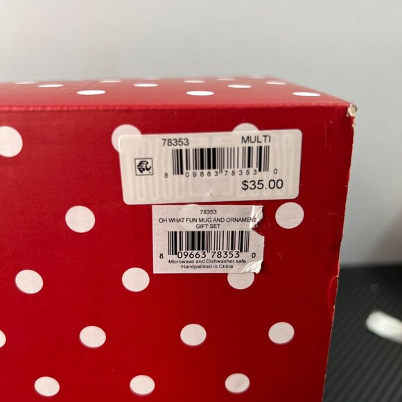 Spectrum Designz Oh What Fun Mug & Ornament Gift Set Santa Reindeer NIB - Picture 5 of 10